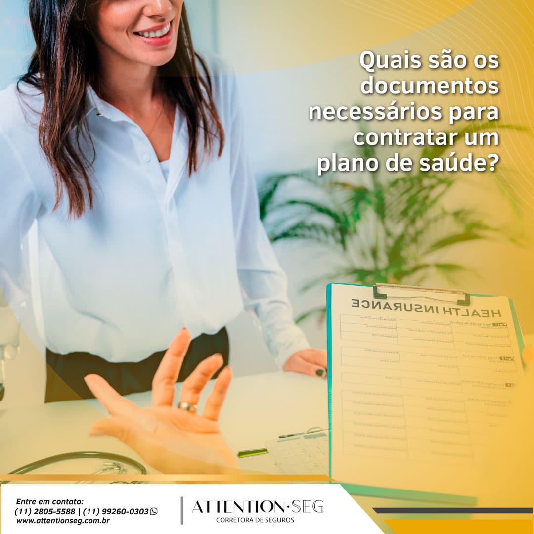Quais são os documentos necessários para contratar um plano de saúde?